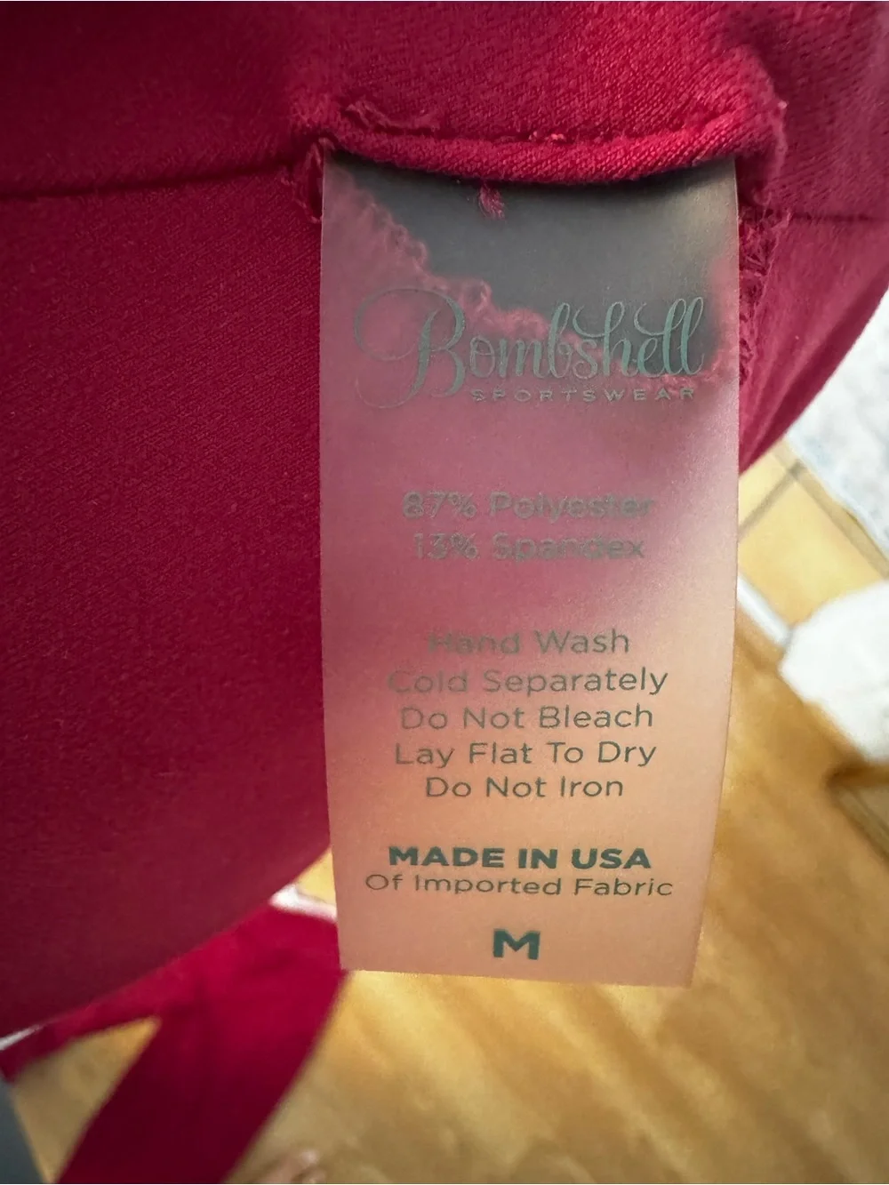 Bombshell Sportswear Maroon Halter Bra and Leggings Set - White Trim